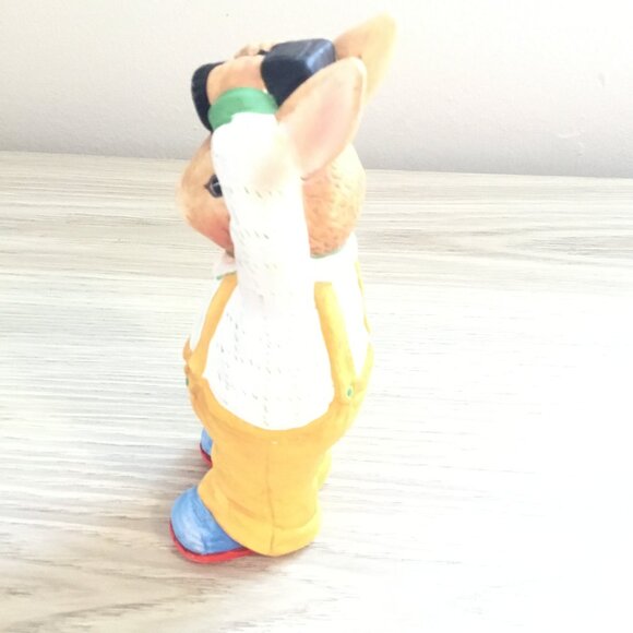 Vintage Bunny Figurine Holding Camera – Adorable Collectible Rabbit Decor - Picture 4 of 7